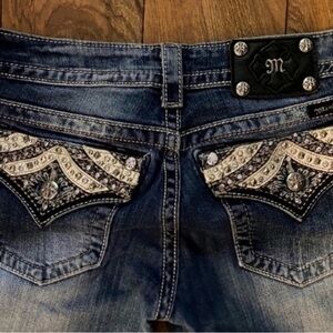 Gorgeous Miss Me Embellished Boot Jeans With 30-1/2” Inseam